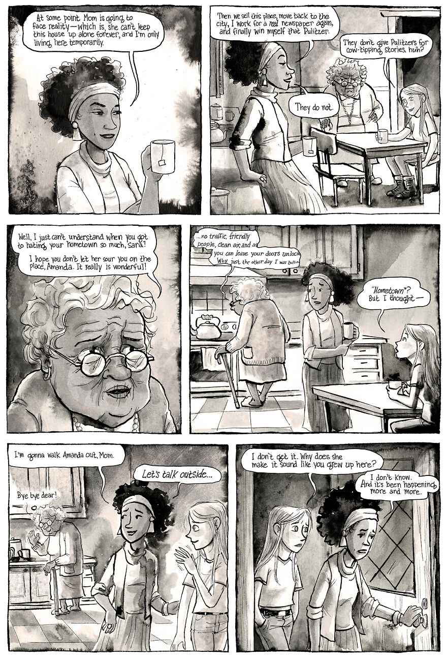 I'm Creating A Dark Comic Series That's Full Of Creepy Small-Town Secrets (Part 2 Of My Horror Webcomic)