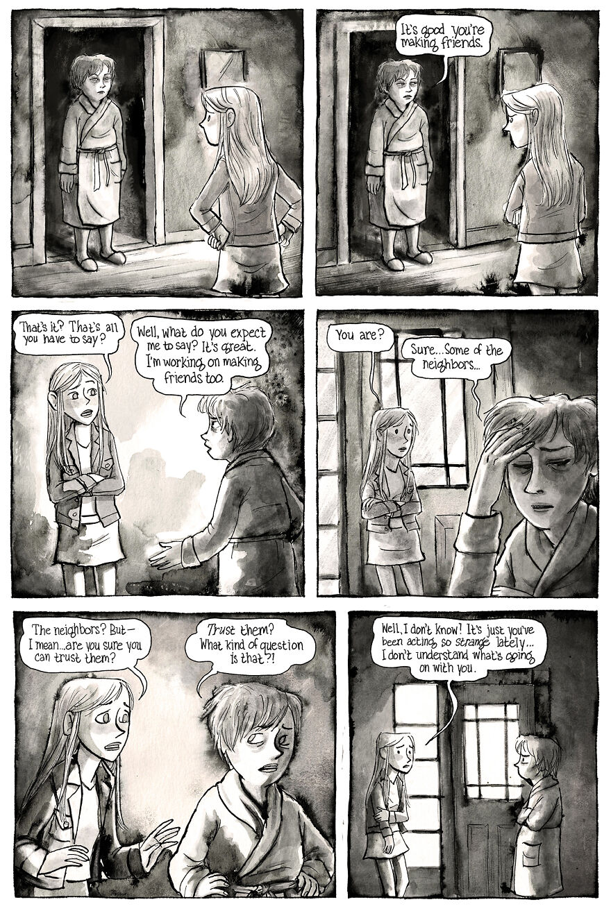 I'm Creating A Dark Comic Series That's Full Of Creepy Small-Town Secrets (Part 2 Of My Horror Webcomic) I'm Creating A Dark Comic Series That's Full Of Creepy Small-Town Secrets (Part 2 Of My Horror Webcomic)