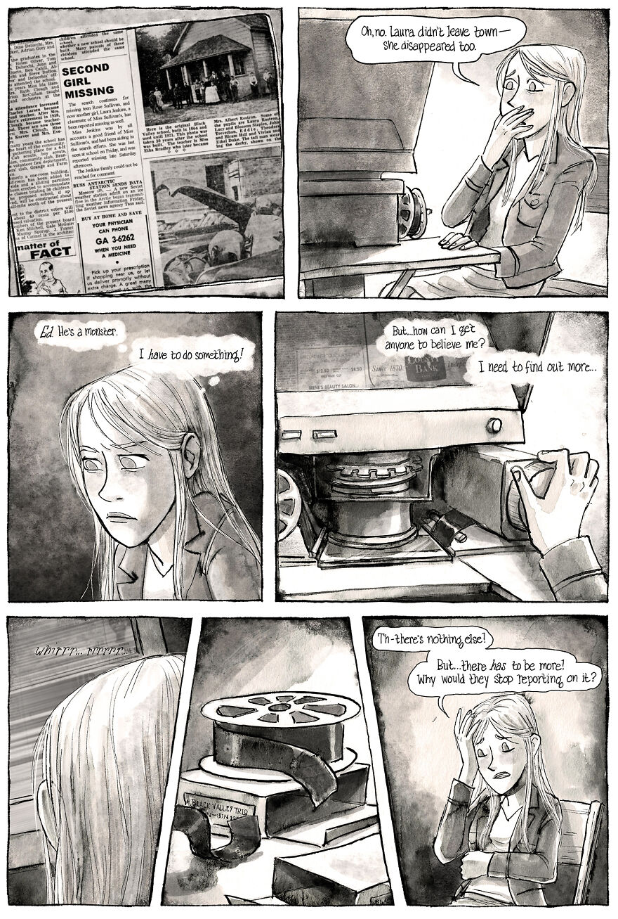 I'm Creating A Dark Comic Series That's Full Of Creepy Small-Town Secrets (Part 2 Of My Horror Webcomic)