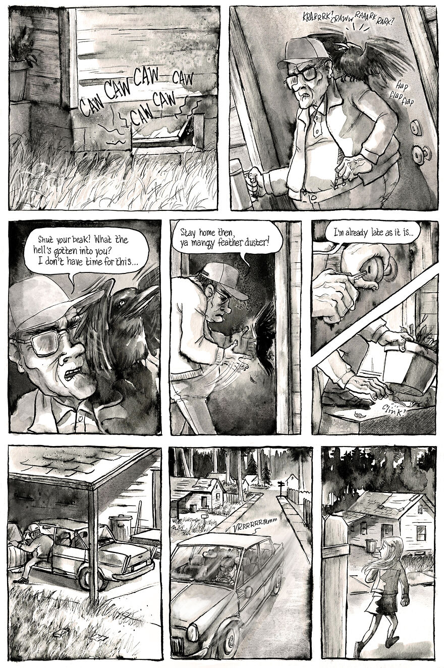 I'm Creating A Dark Comic Series That's Full Of Creepy Small-Town Secrets (Part 2 Of My Horror Webcomic) I'm Creating A Dark Comic Series That's Full Of Creepy Small-Town Secrets (Part 2 Of My Horror Webcomic)