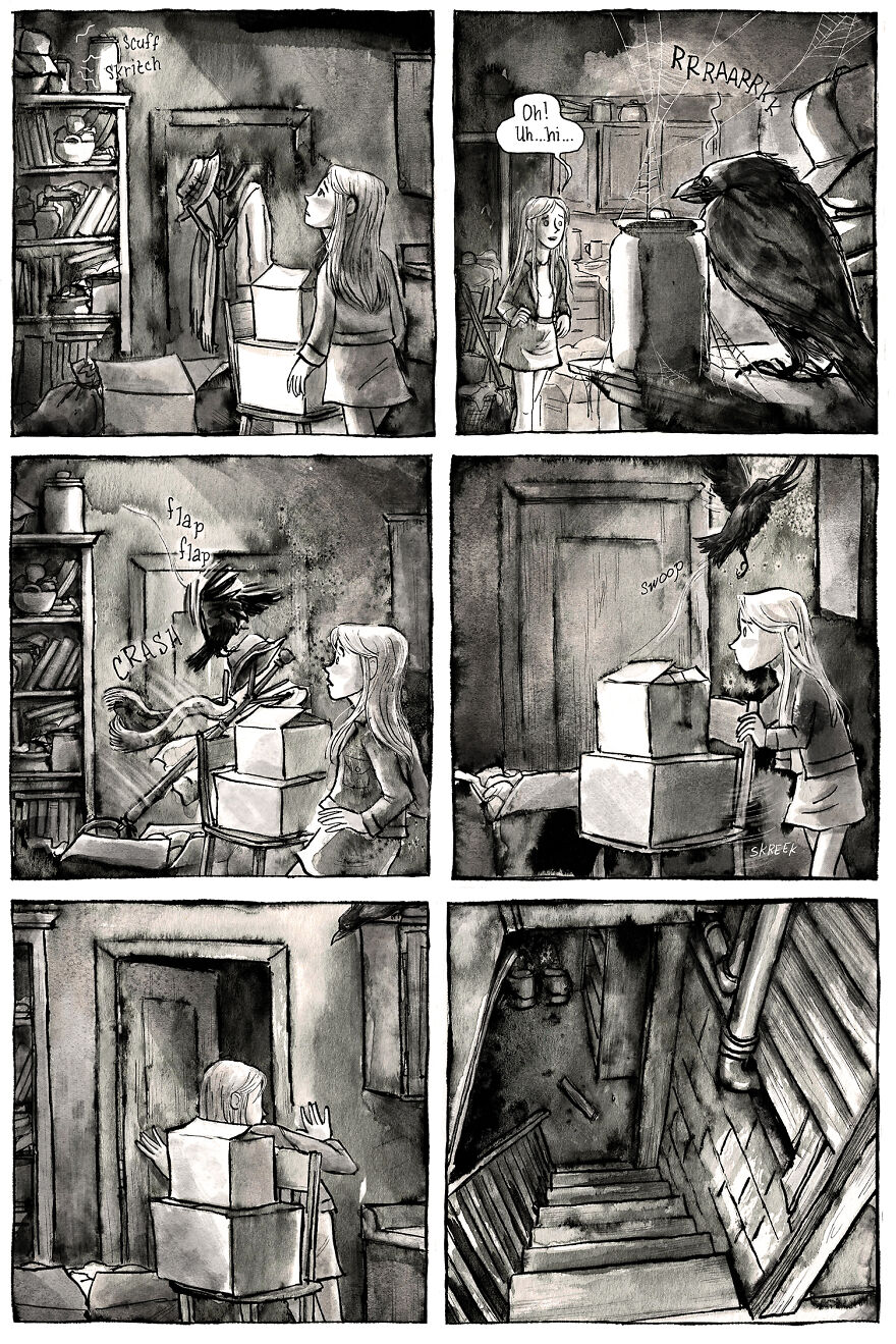 I'm Creating A Dark Comic Series That's Full Of Creepy Small-Town Secrets (Part 2 Of My Horror Webcomic)