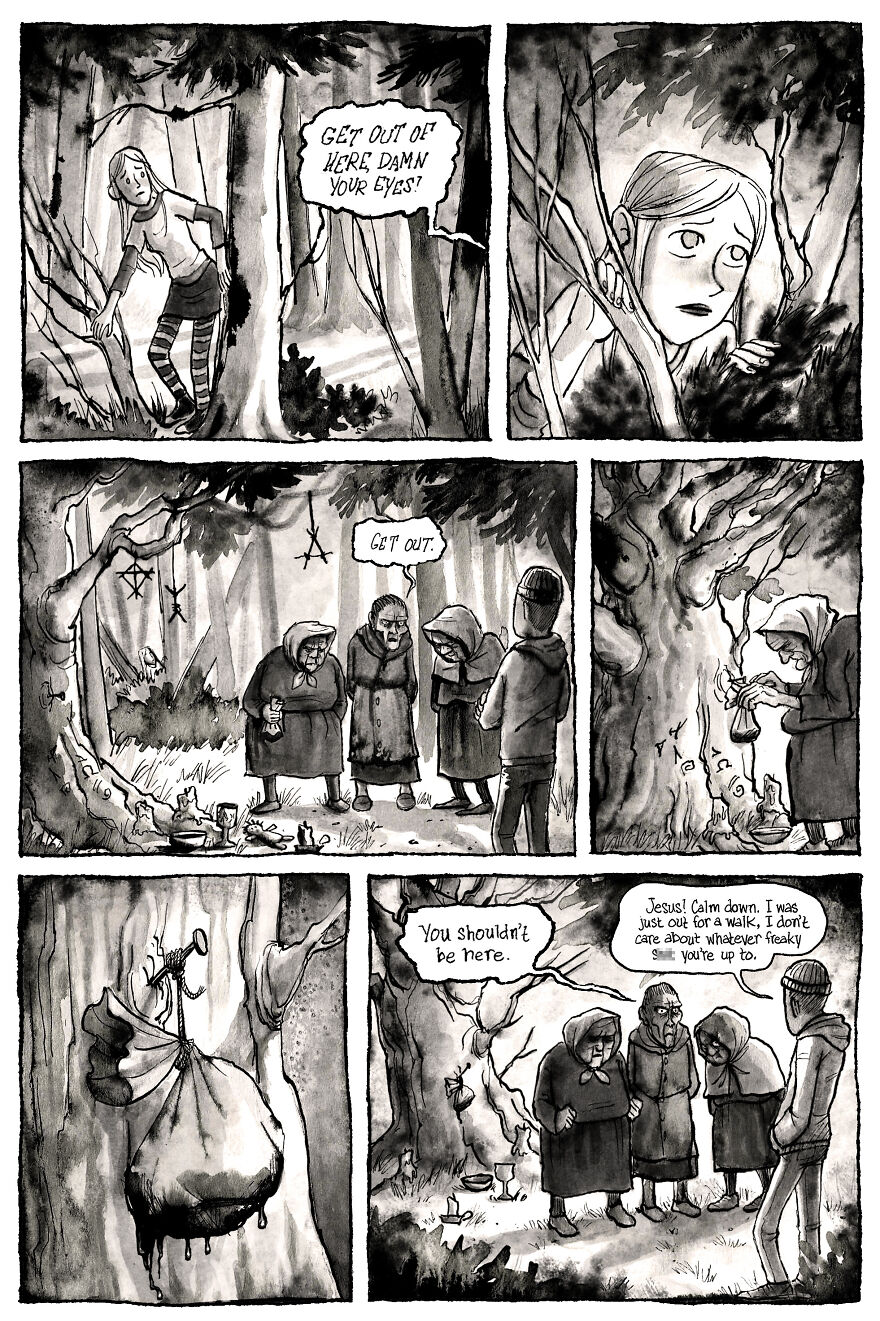 I'm Creating A Dark Comic Series That's Full Of Creepy Small-Town Secrets (Part 2 Of My Horror Webcomic) I'm Creating A Dark Comic Series That's Full Of Creepy Small-Town Secrets (Part 2 Of My Horror Webcomic)