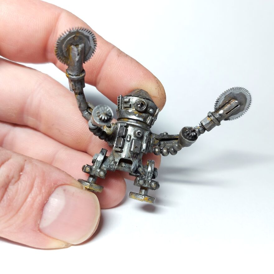 I Build Tiny Things From Recycled Materials