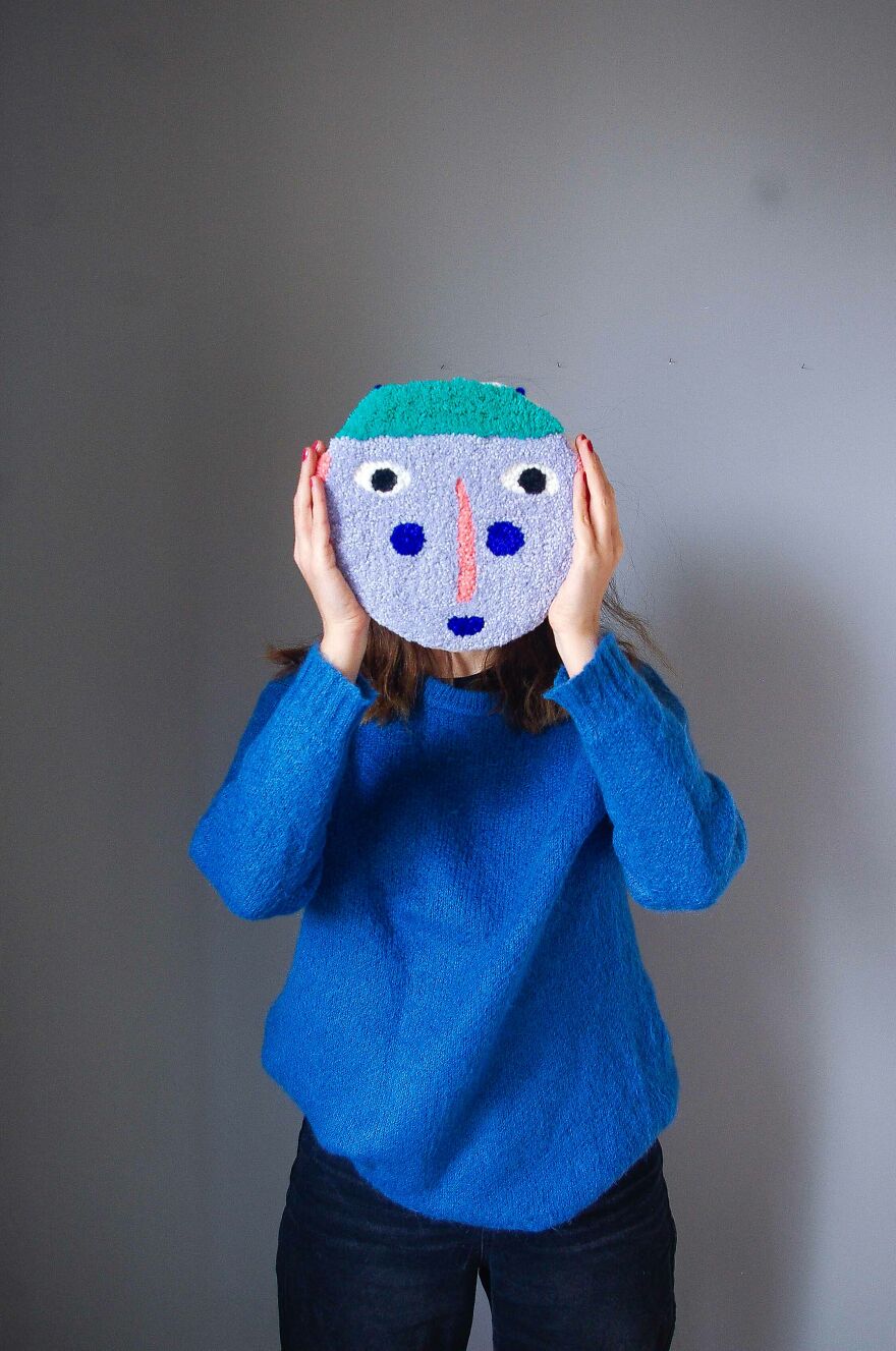 I'm A Textile Artist And I Paint With Wool