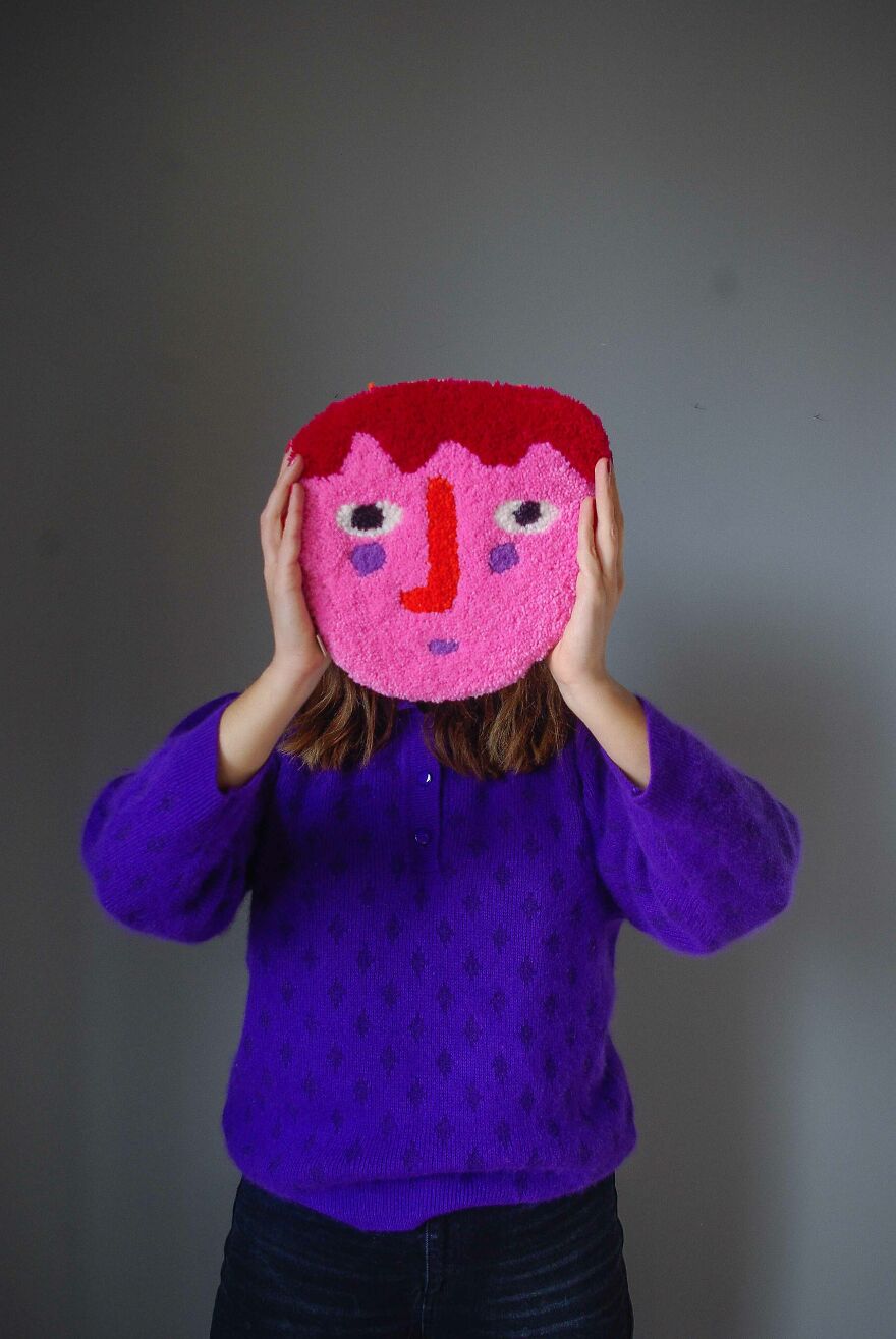 I'm A Textile Artist And I Paint With Wool