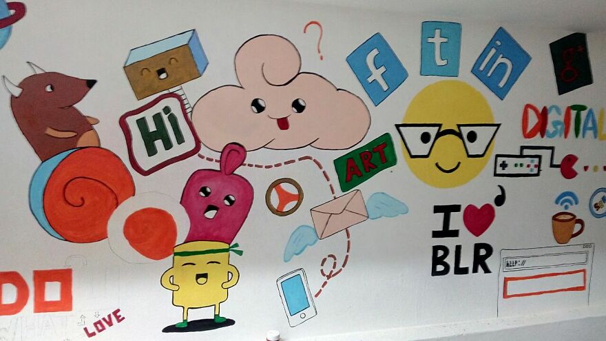 Doodling A Small Office At Bengaluru, India