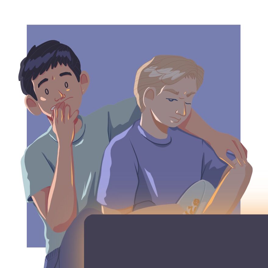 Day 73: When We Watched A Horror Movie Together