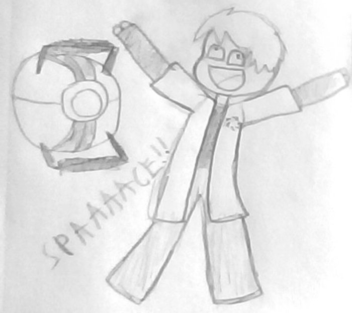 Space Core From Portal 2 (And A Human Space Core Too!)