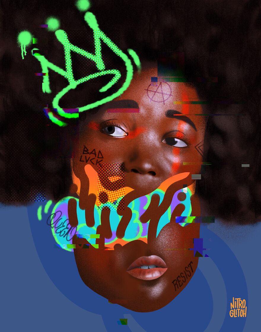 My Digital Mixed Media Portraits