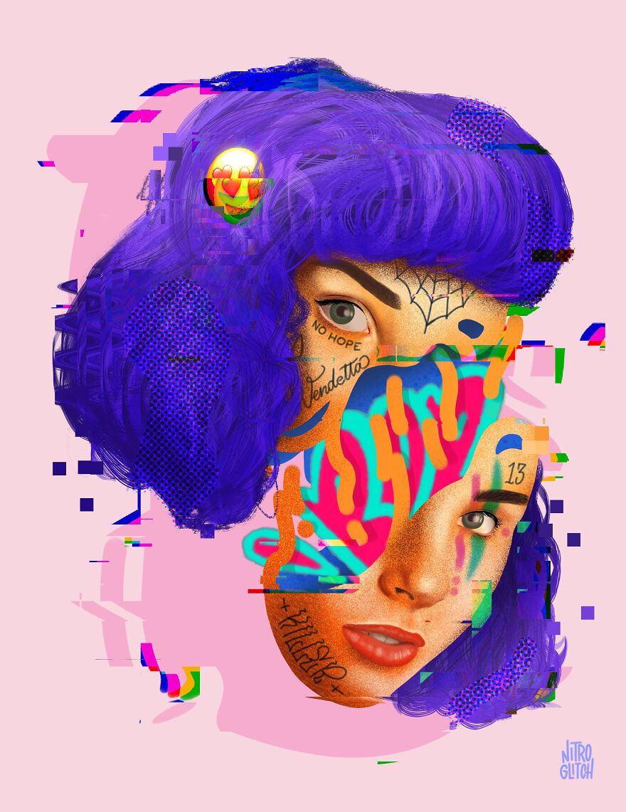 My Digital Mixed Media Portraits