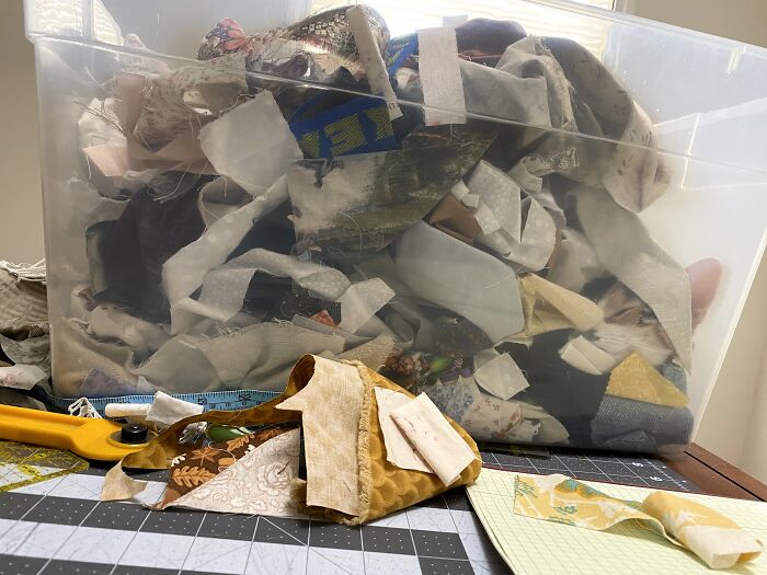 Sylvia's Fabric Bin.