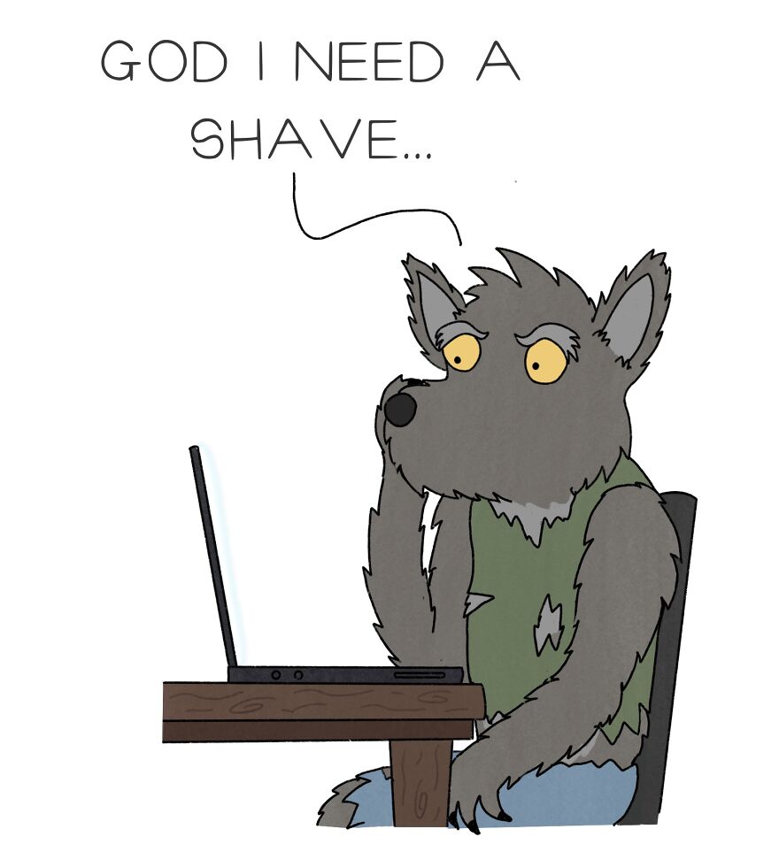 Werewolf Hasn't Had A Shave In Months