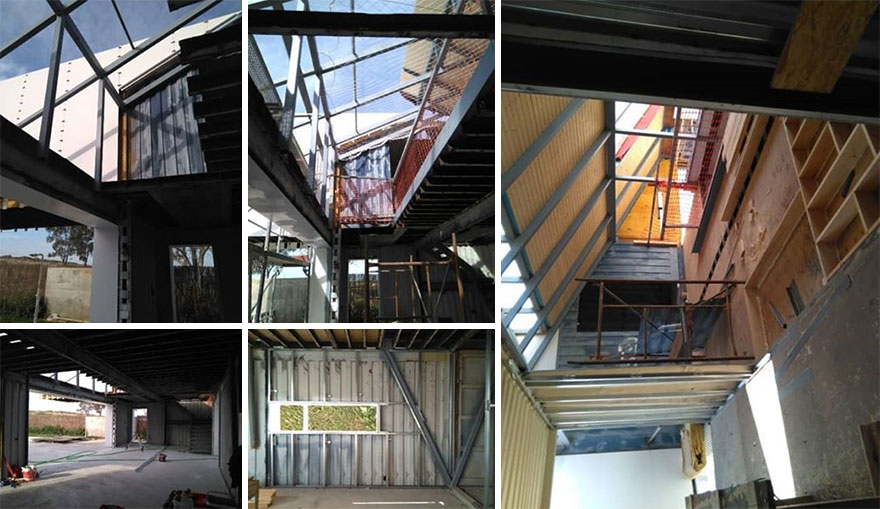 An Incredible Family House In Sevilla Made Of Recycled Shipping Containers