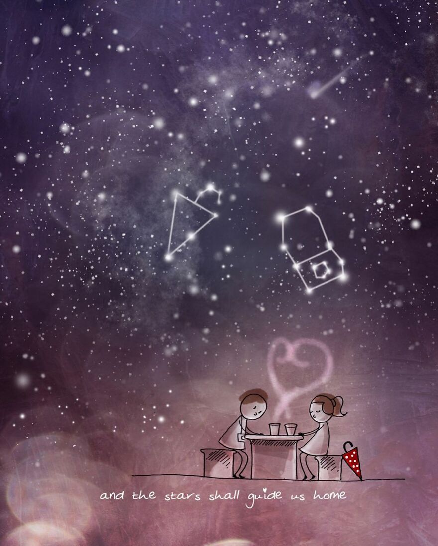 Indian Artist Make Beautiful Surreal Illustrations About Love And Life