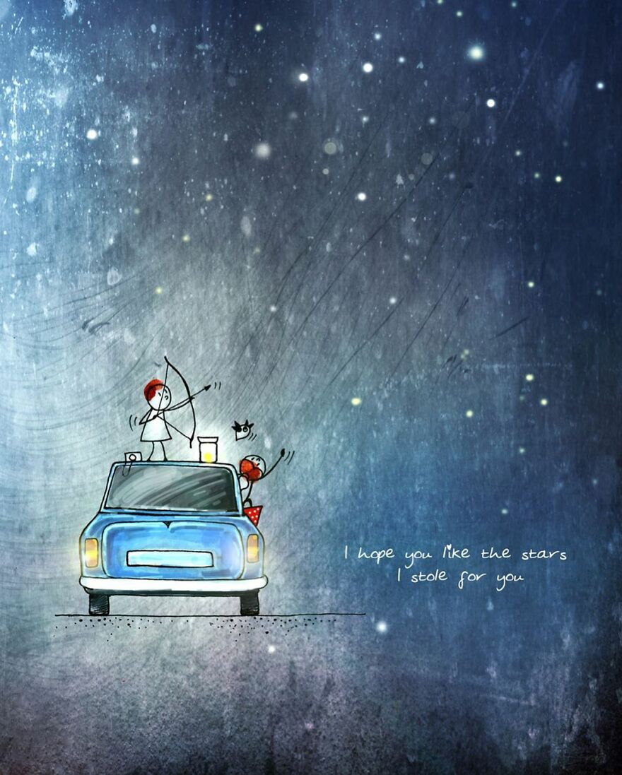 Indian Artist Make Beautiful Surreal Illustrations About Love And Life