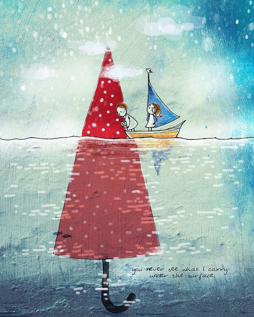 Indian Artist Make Beautiful Surreal Illustrations About Love And Life