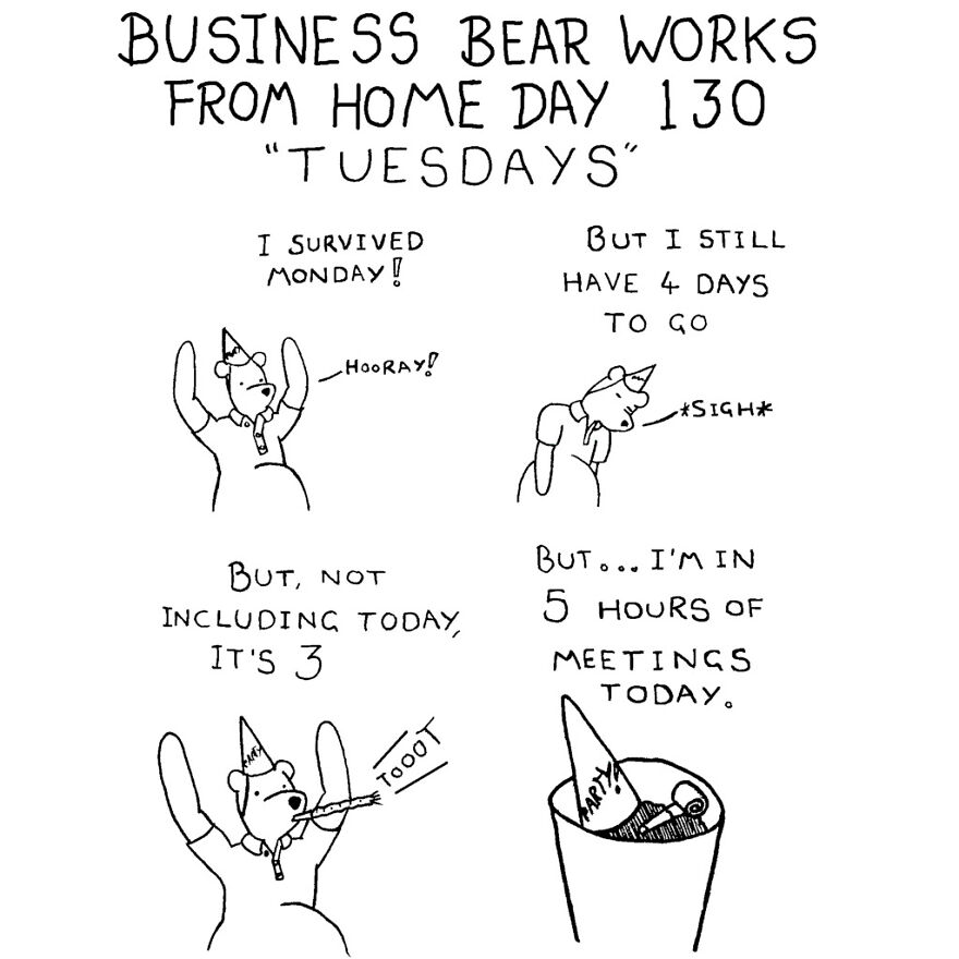 I've Spent The Last Year Drawing A Comic About Working From Home (10 Comics)