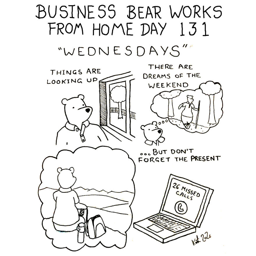 I've Spent The Last Year Drawing A Comic About Working From Home (10 Comics)