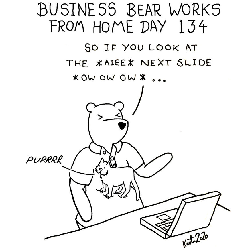 I've Spent The Last Year Drawing A Comic About Working From Home (10 Comics)