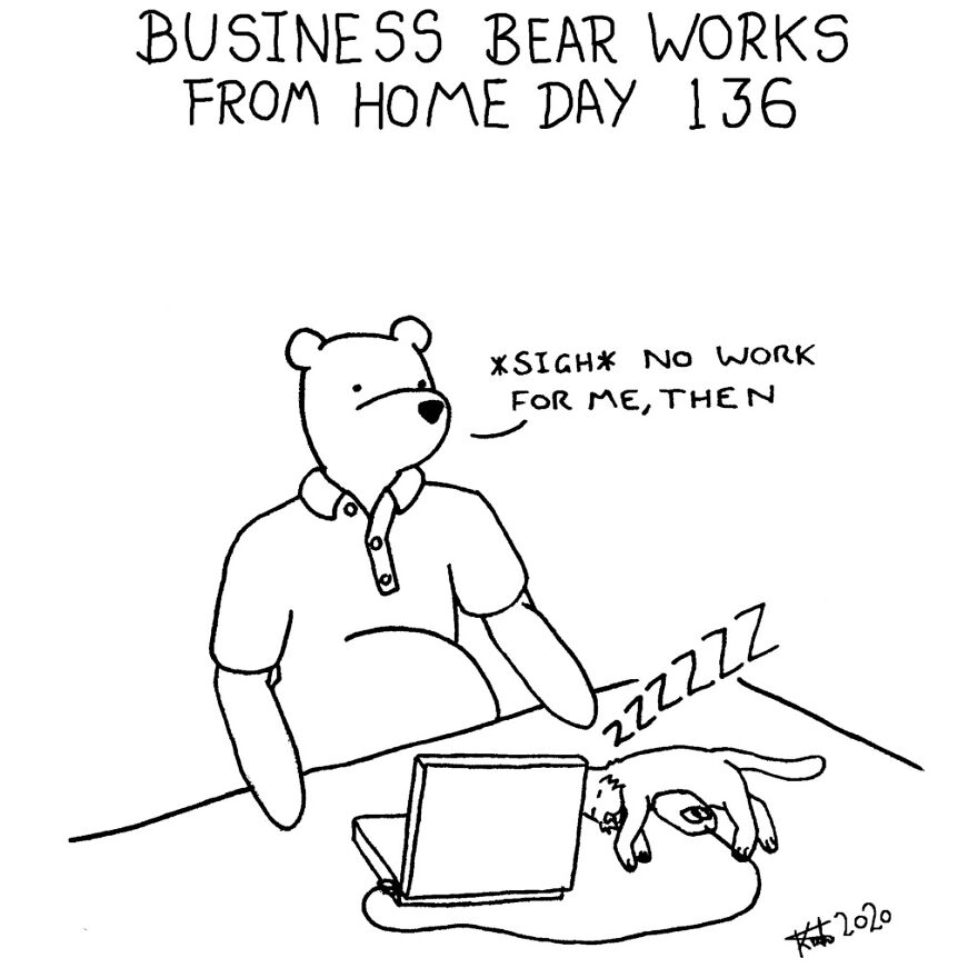 I've Spent The Last Year Drawing A Comic About Working From Home (10 Comics)