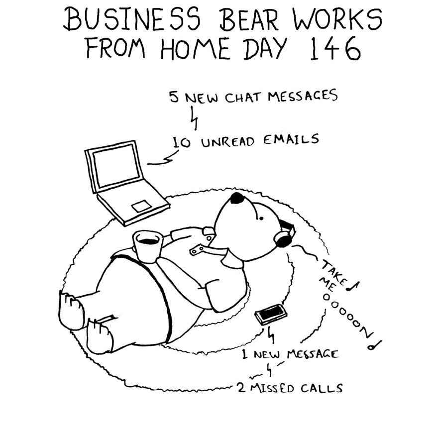 I've Spent The Last Year Drawing A Comic About Working From Home (10 Comics)