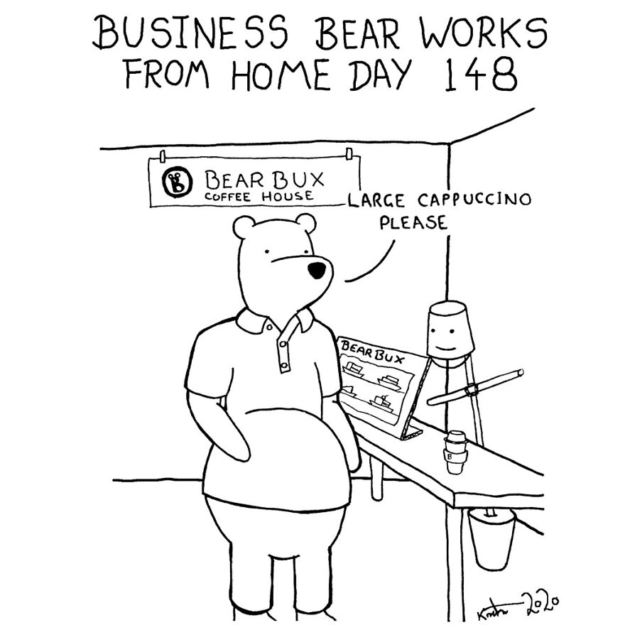 I've Spent The Last Year Drawing A Comic About Working From Home (10 Comics)