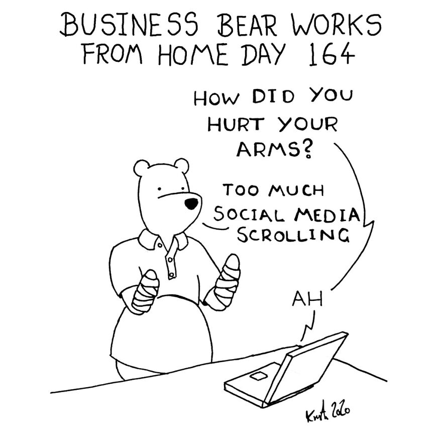 I've Spent The Last Year Drawing A Comic About Working From Home (10 Comics)