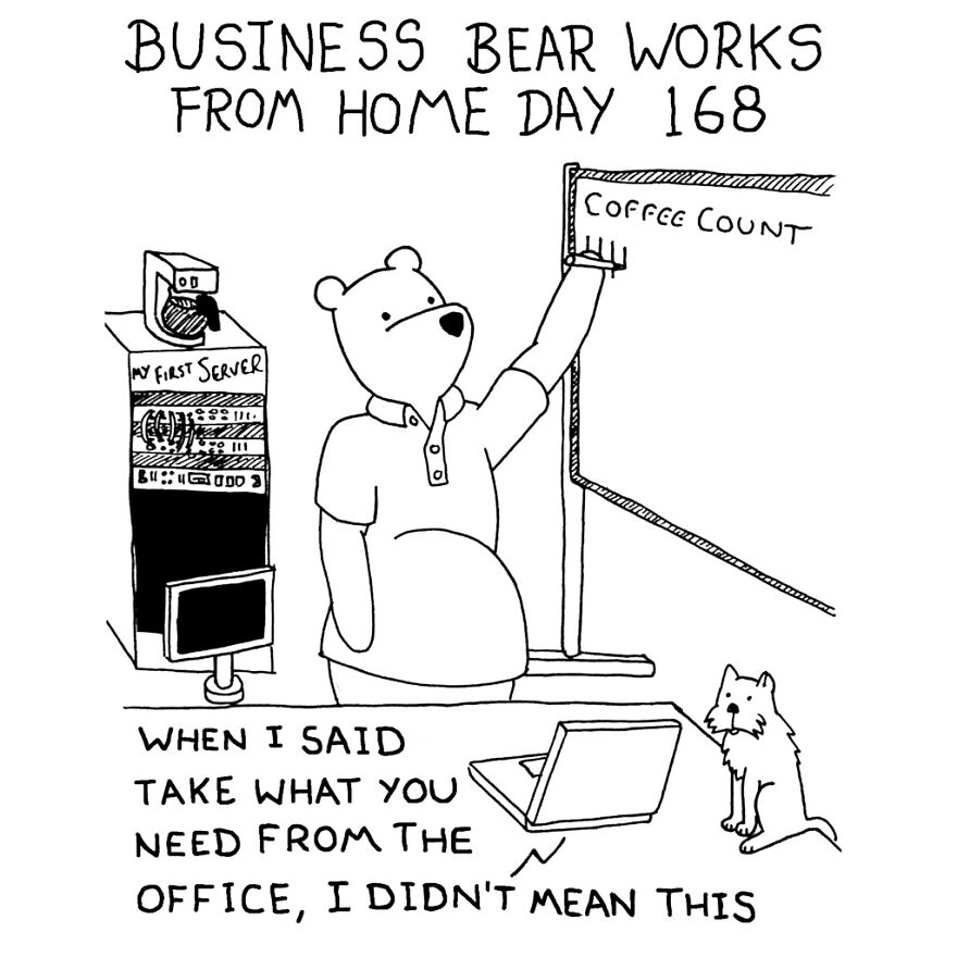 I've Spent The Last Year Drawing A Comic About Working From Home (10 Comics)