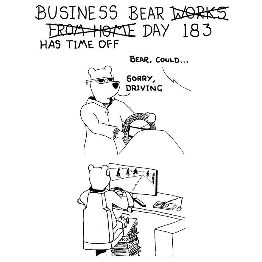 I've Spent The Last Year Drawing A Comic About Working From Home (10 Comics)