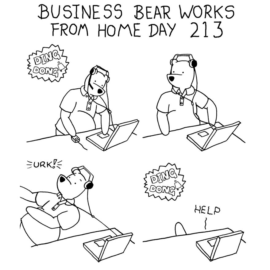 I've Spent The Last Year Drawing A Comic About Working From Home (10 Comics)