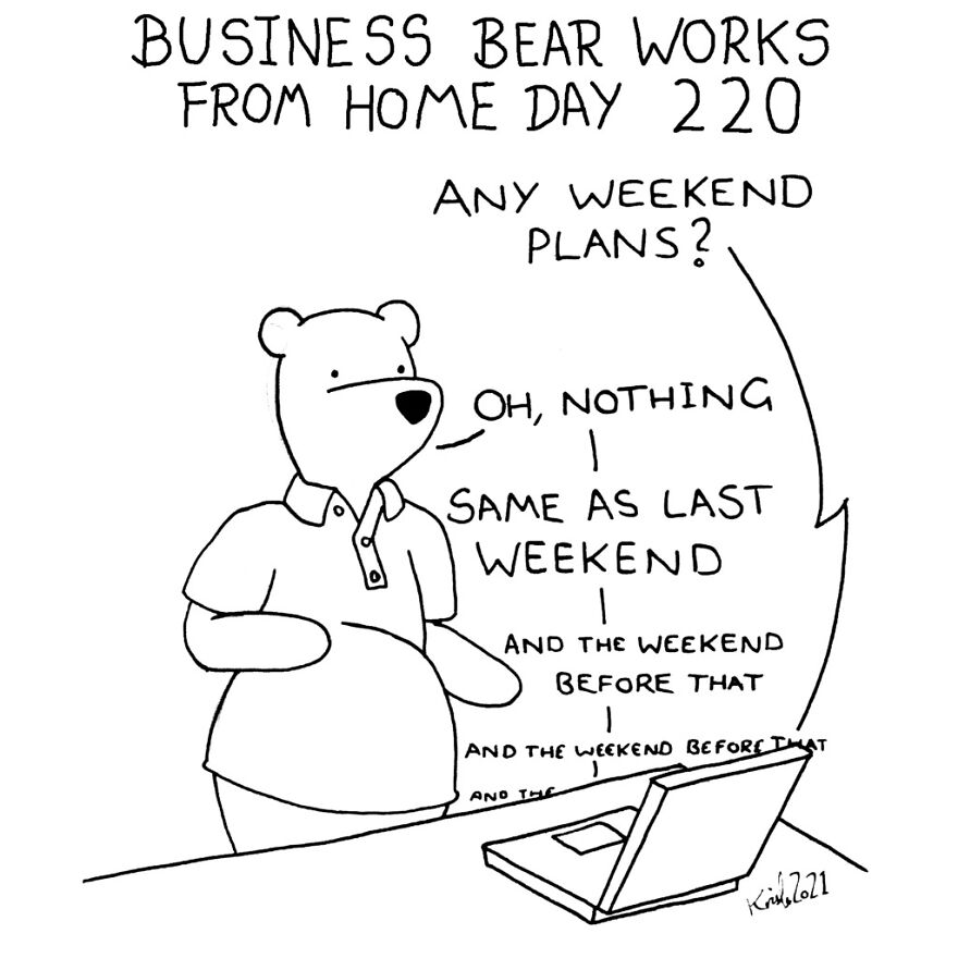 I've Spent The Last Year Drawing A Comic About Working From Home (10 Comics)