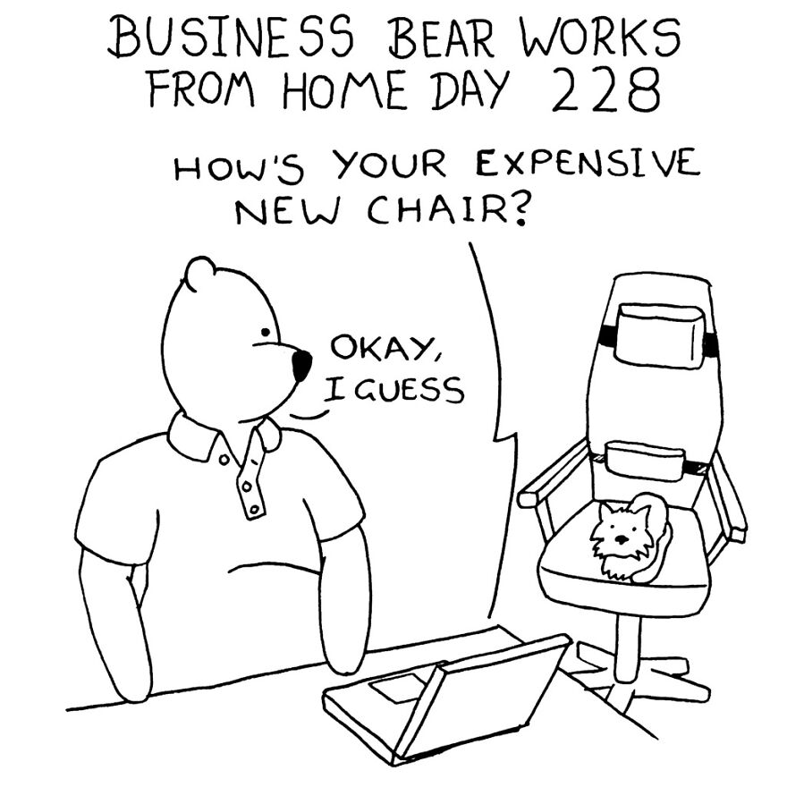 I've Spent The Last Year Drawing A Comic About Working From Home (10 Comics)