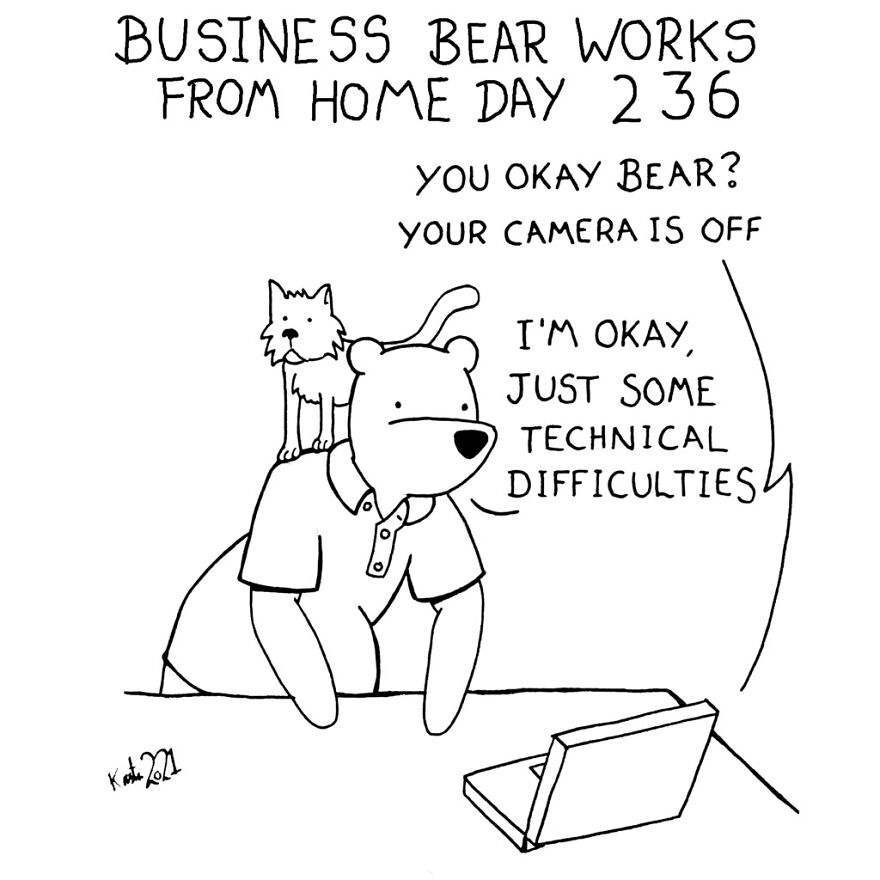 I've Spent The Last Year Drawing A Comic About Working From Home (10 Comics)