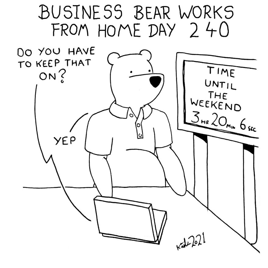 I've Spent The Last Year Drawing A Comic About Working From Home (10 Comics)