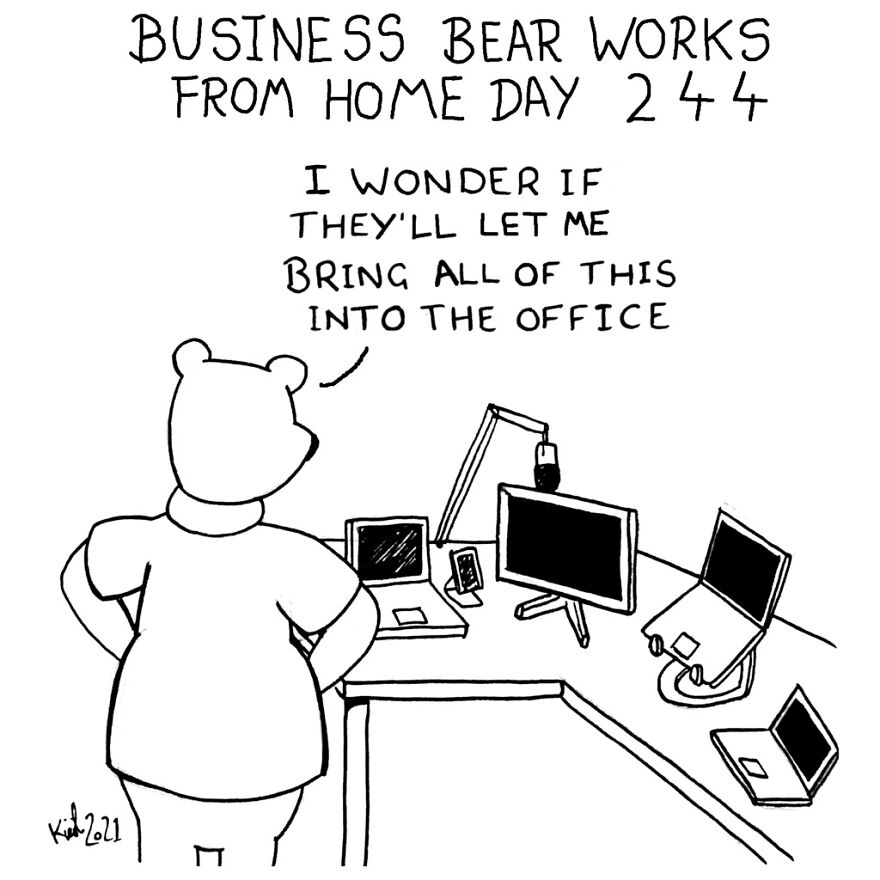 I've Spent The Last Year Drawing A Comic About Working From Home (10 Comics)