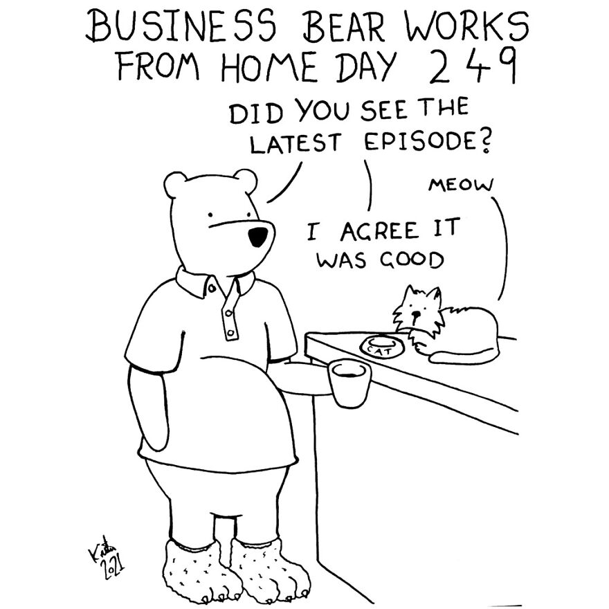 I've Spent The Last Year Drawing A Comic About Working From Home (10 Comics)