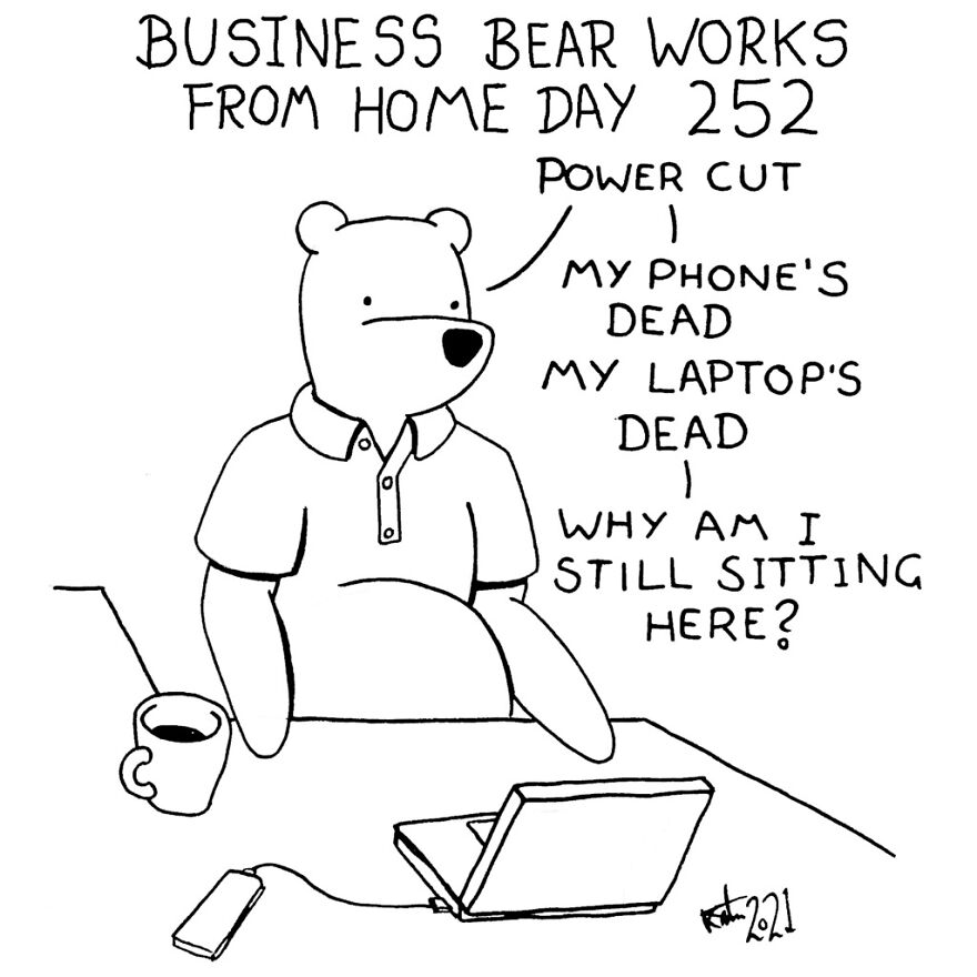 I've Spent The Last Year Drawing A Comic About Working From Home (10 Comics)