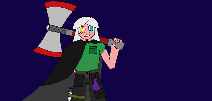 I Wanted To Draw A Battleaxe, Ok.