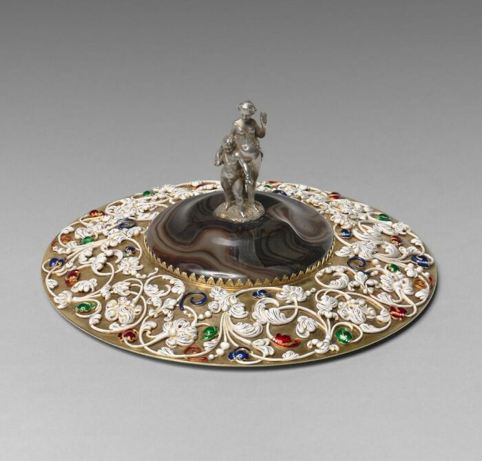 Fossin Cup Lid (Rfml.oa.2020.13.1.1) By Morel, Jean-Valentin; Fossin, Jean-Baptiste; Fossin, Jules (1843)