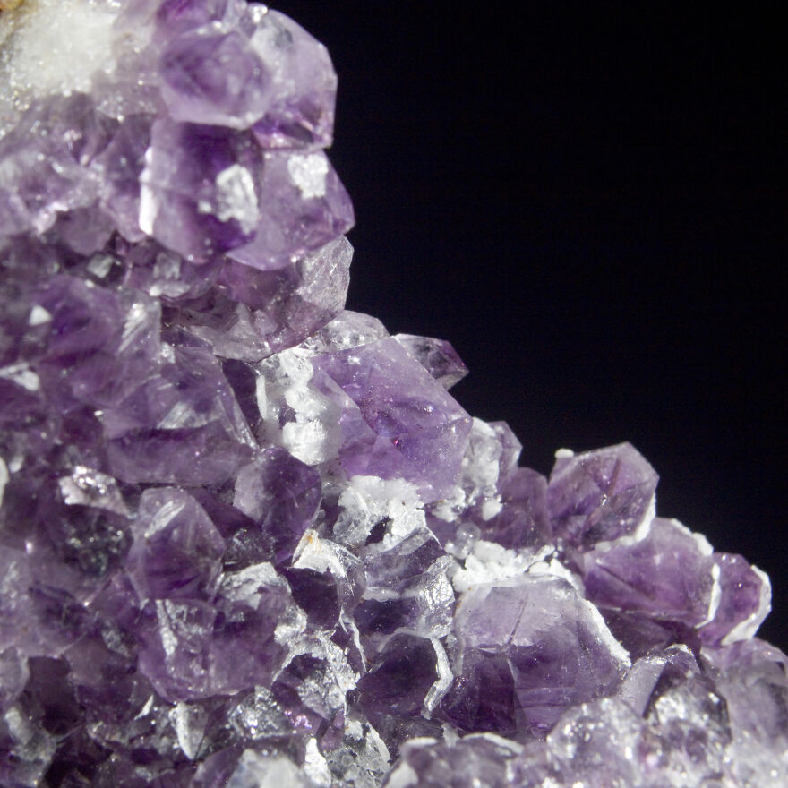 Amethyst And A Little Chalcedony. Aurangabad, Maharashtra, India