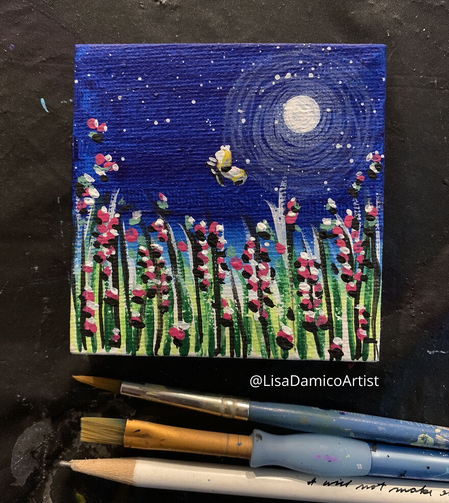 During The Pandemic Winter, I Painted A Miniature Garden