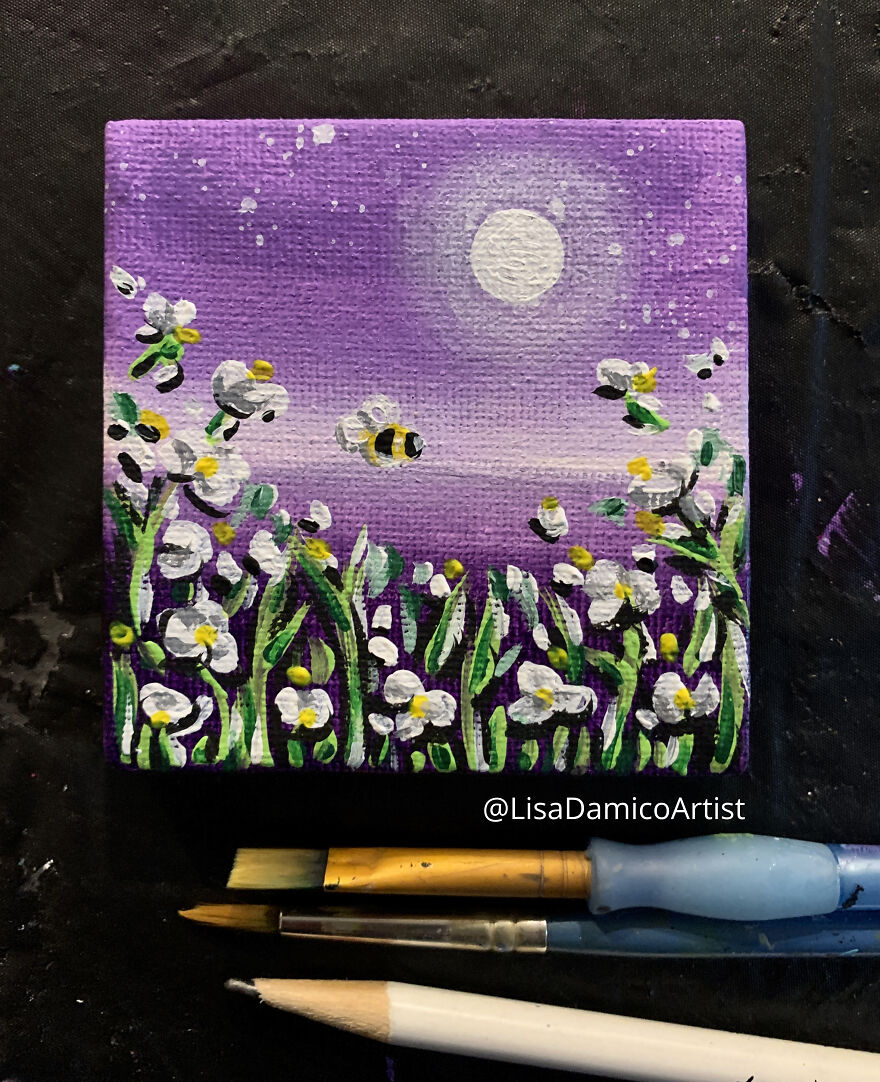 During The Pandemic Winter, I Painted A Miniature Garden During The Pandemic Winter, I Painted A Miniature Garden