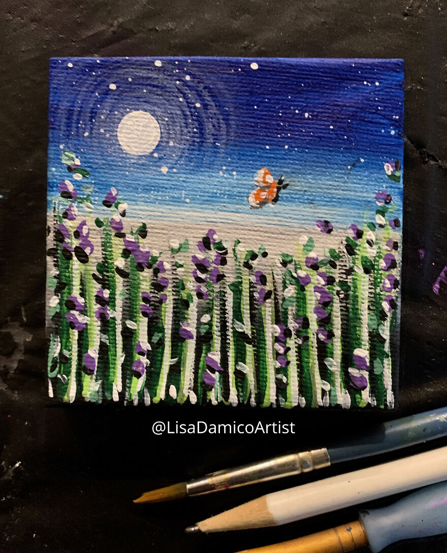 During The Pandemic Winter, I Painted A Miniature Garden During The Pandemic Winter, I Painted A Miniature Garden