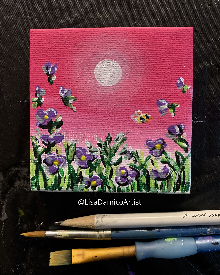During The Pandemic Winter, I Painted A Miniature Garden