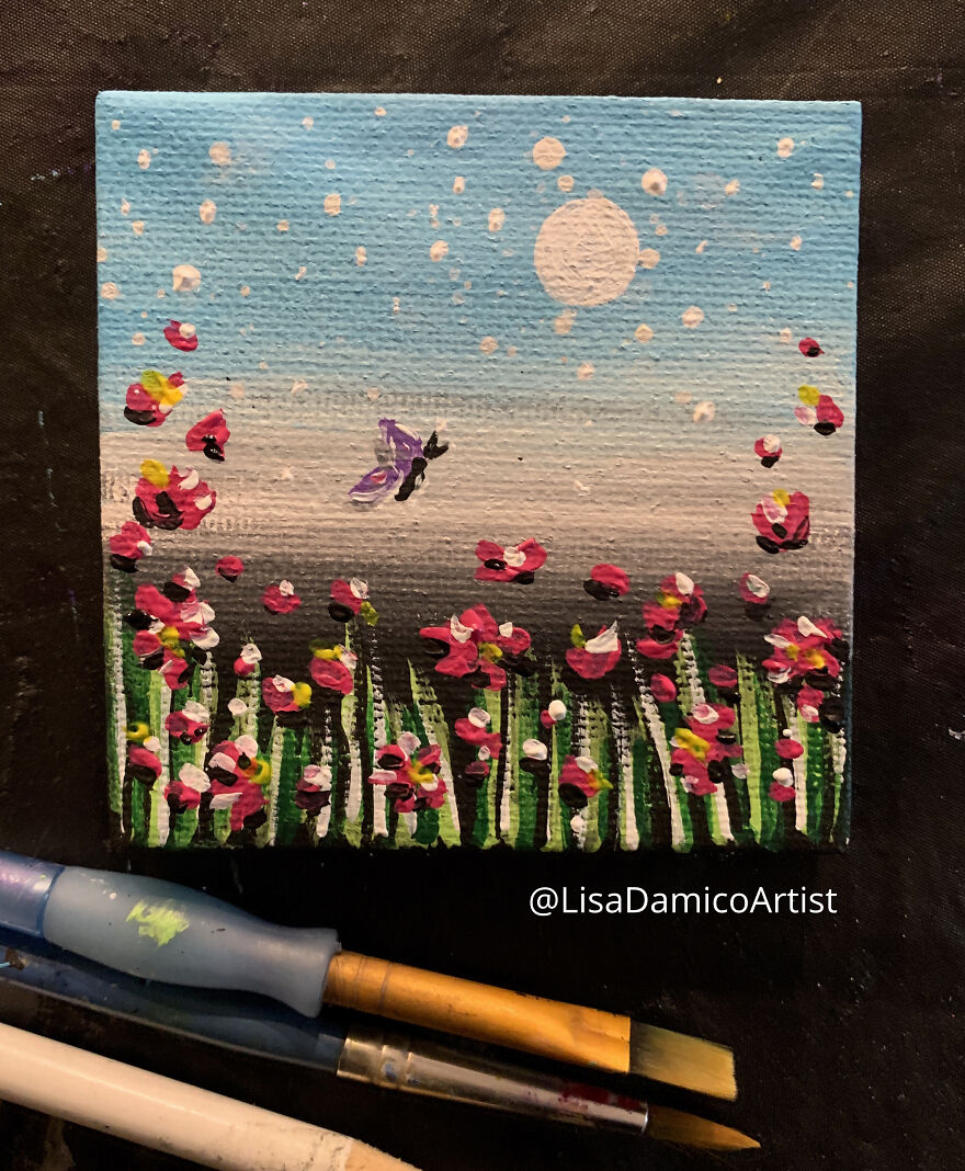 During The Pandemic Winter, I Painted A Miniature Garden During The Pandemic Winter, I Painted A Miniature Garden