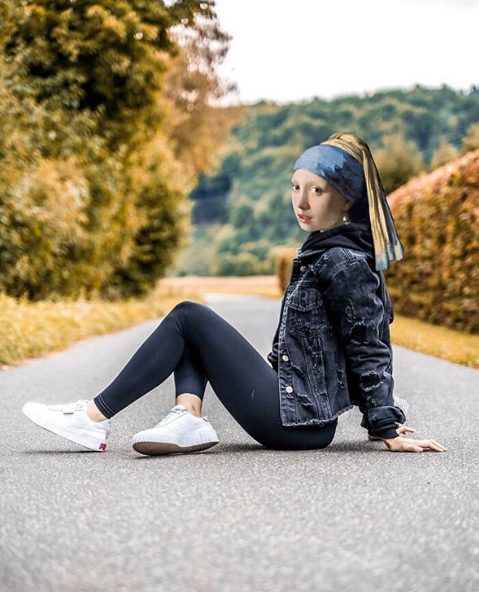 Mona Lisa, Frida Kahlo & Vincent Van Gogh : Nowadays, Outside The Frame