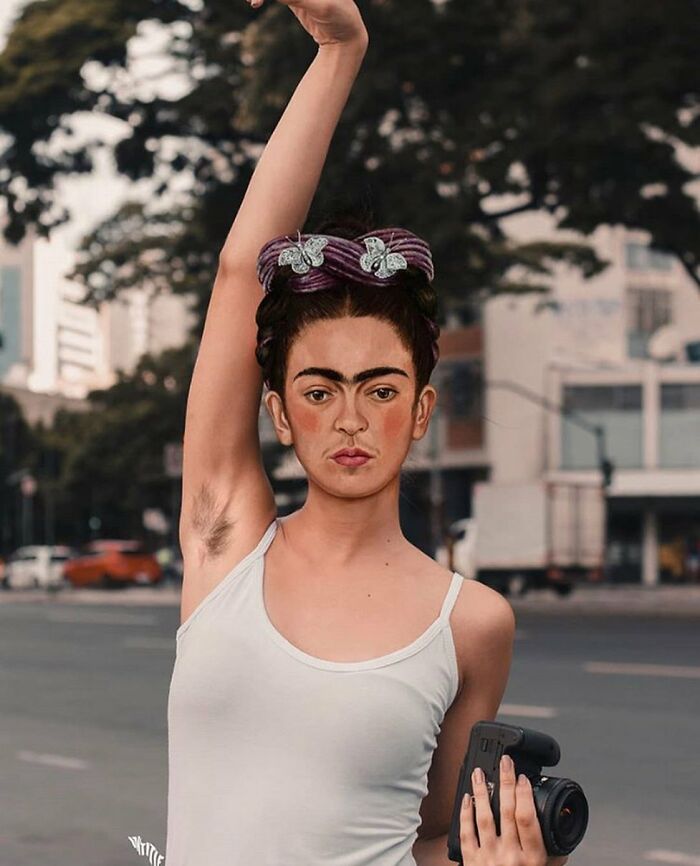 Mona Lisa, Frida Kahlo & Vincent Van Gogh : Nowadays, Outside The Frame