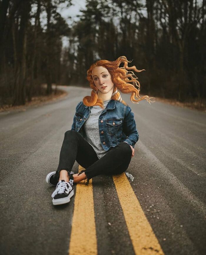 Mona Lisa, Frida Kahlo & Vincent Van Gogh : Nowadays, Outside The Frame