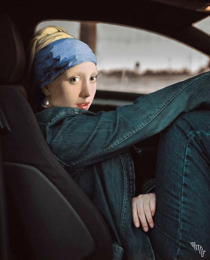 Mona Lisa, Frida Kahlo & Vincent Van Gogh : Nowadays, Outside The Frame