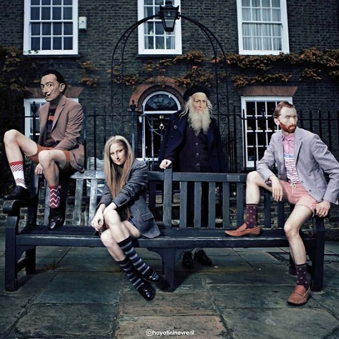 Mona Lisa, Frida Kahlo & Vincent Van Gogh : Nowadays, Outside The Frame